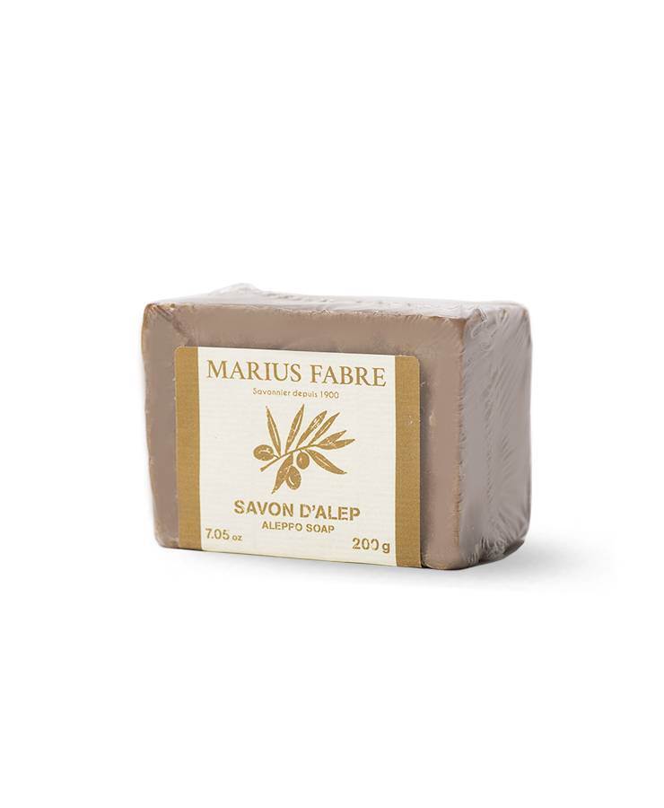Le savon d’Alep Marius Fabre (ci-dessus en coffret).