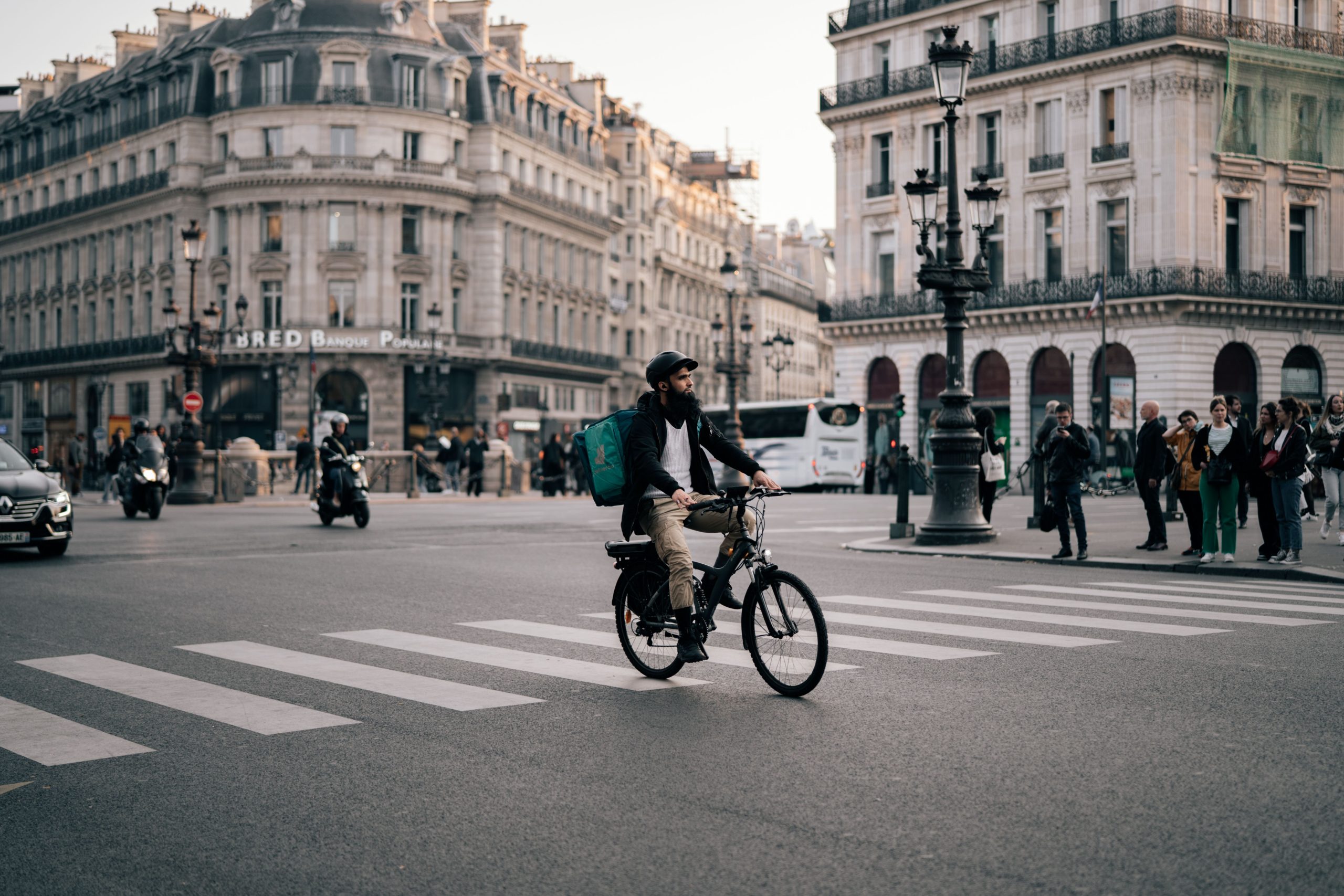 coursier à vélo